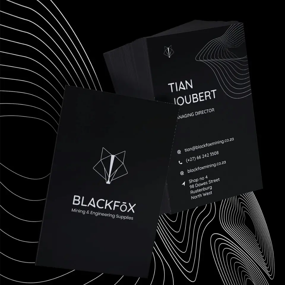 Black Fox Mining Business Cards